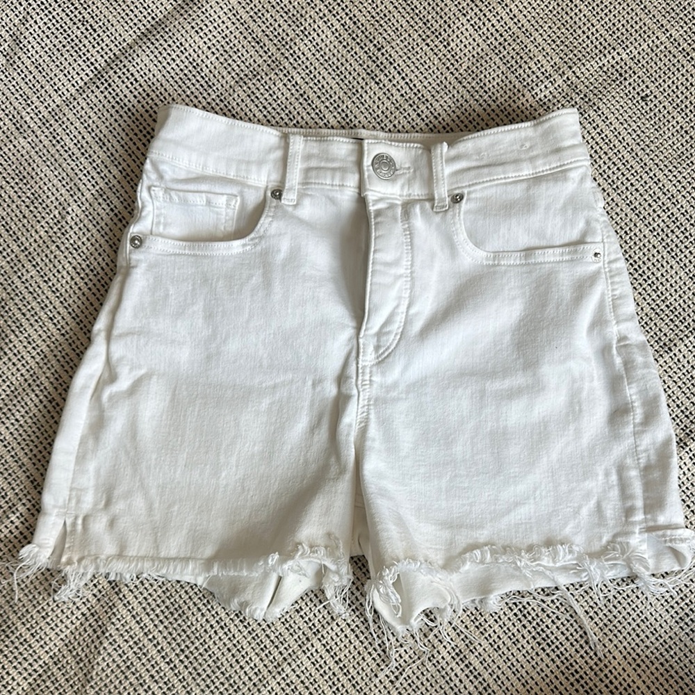 Express White Denim Women Shorts